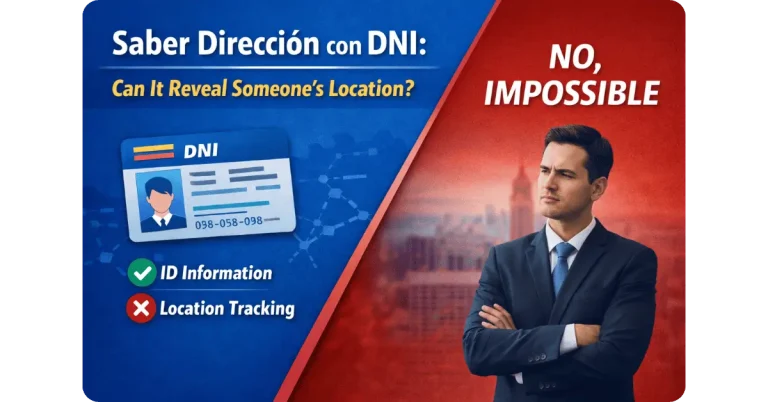 Saber Dirección con DNI
